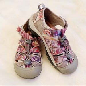 Grey and Pink Keen Sandals 13